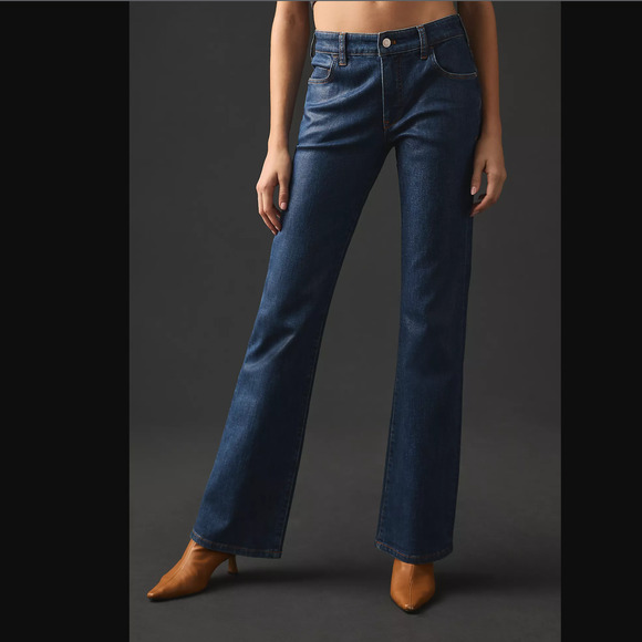 Anthropologie Pilcro Coated Demilune Jeans - New 28 Waist - Picture 3 of 8